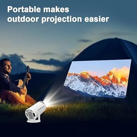 Krisons Razor-009 Smart LED Projector with 1080p HD Resolution, Rotatable Design, Built-in Streaming Apps(Netflix etc.), 3500 Lumens, Screen Mirroring, 3 Watts Speaker,1+16GB,Android+BT+WiFi (White)