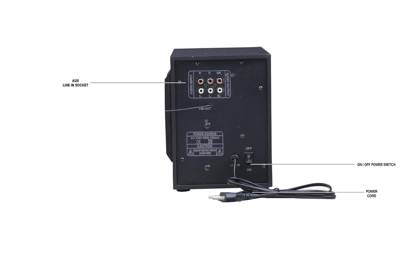 Krisons Rainbow 4.1 Home Theater | Bluetooth Supporting Home Theatre 4.1 | USB, AUX, LCD Display, Built-in FM, Recording, Remote Control 60 W Home Theatre