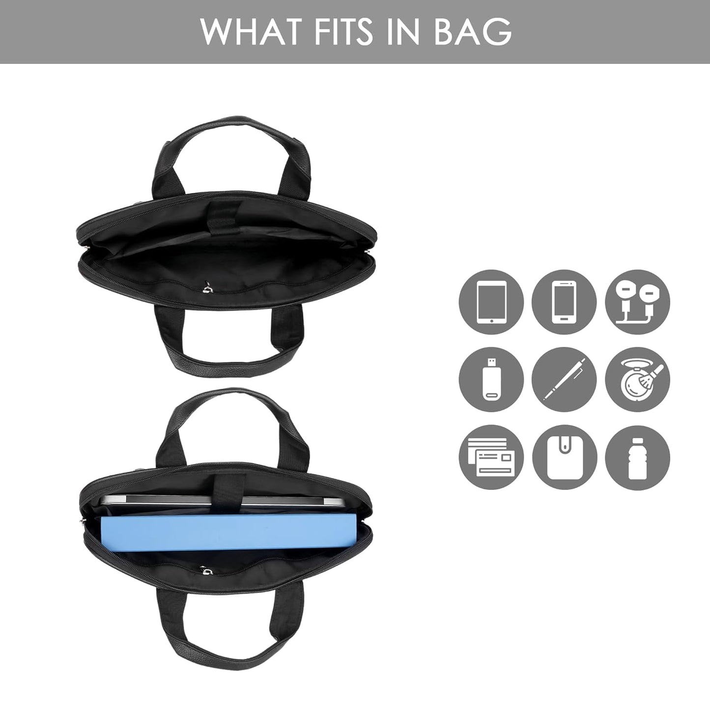 Krisons Starbaggy Laptop Messenger Bag with Adjustable Shoulder Strap, Padded Compartment & Storage Pockets, Water Resistence, Travel-Partner, Perfect for Laptop Upto 16" (Unisex)