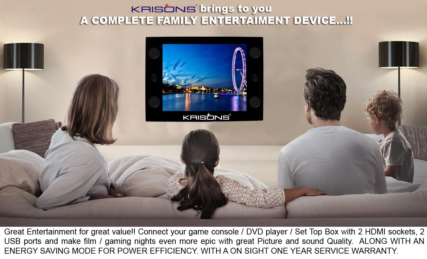 KRISONS KR-24 inches Smart HD Ready LED TV