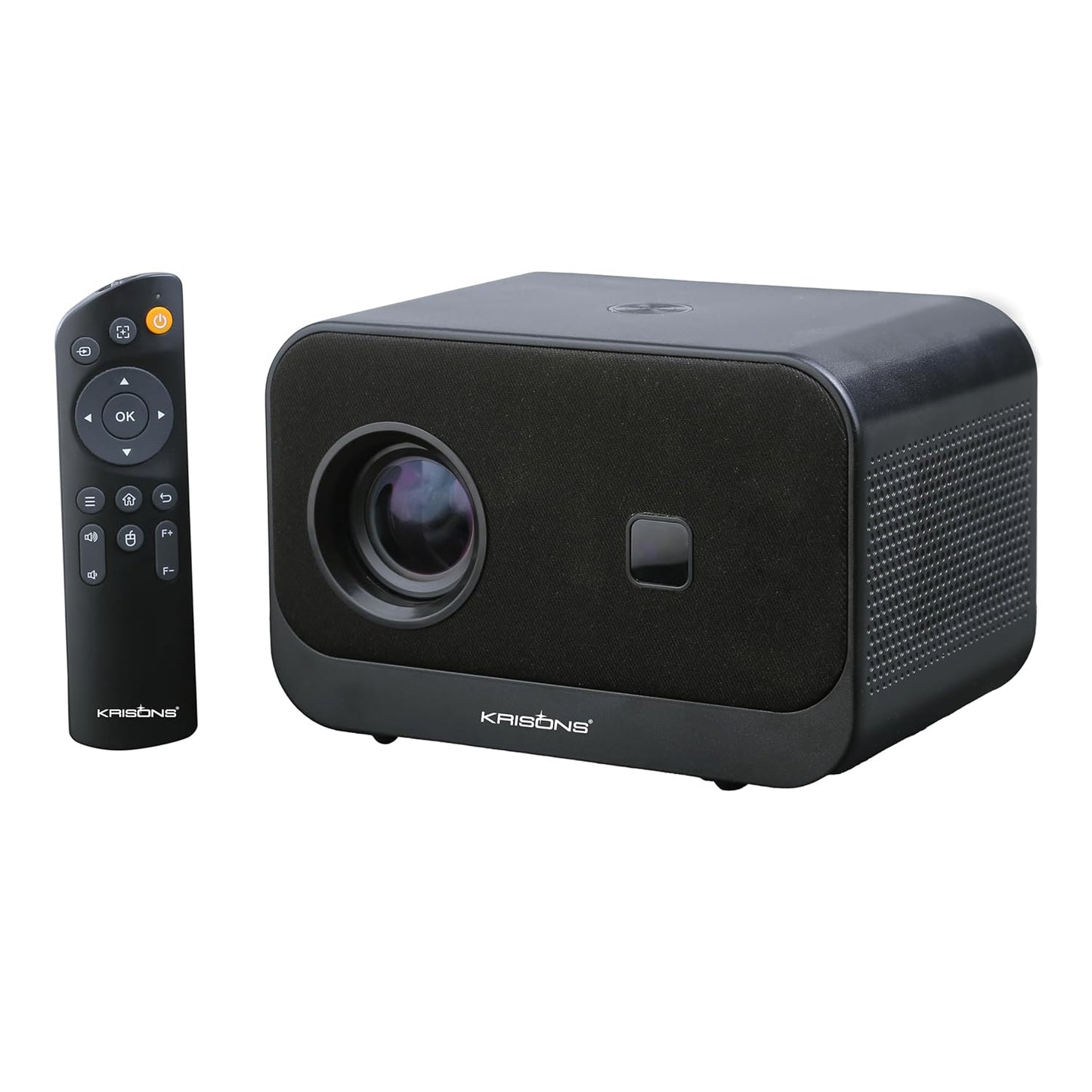 Krisons Razor-002 Smart LED Projector with 1080p HD Resolution,Built-in Streaming Apps(Netflix etc.),8000 Lumens, Screen Mirroring,5 Watts Speaker,2+32GB,Android+BT+WiFi