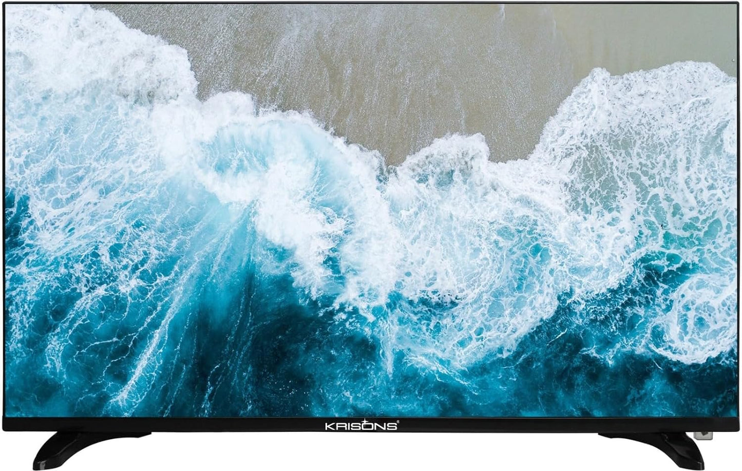 KRISONS 80 cm (32 inches) Frameless Series Smart HD Ready Android Smart LED TV (Black)