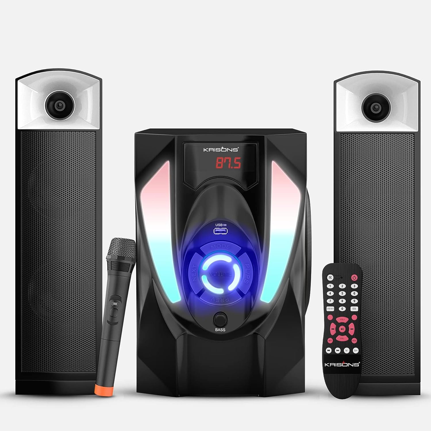 Krisons Channel Home Theatre with Bluetooth Mic Woofer – KRISONS