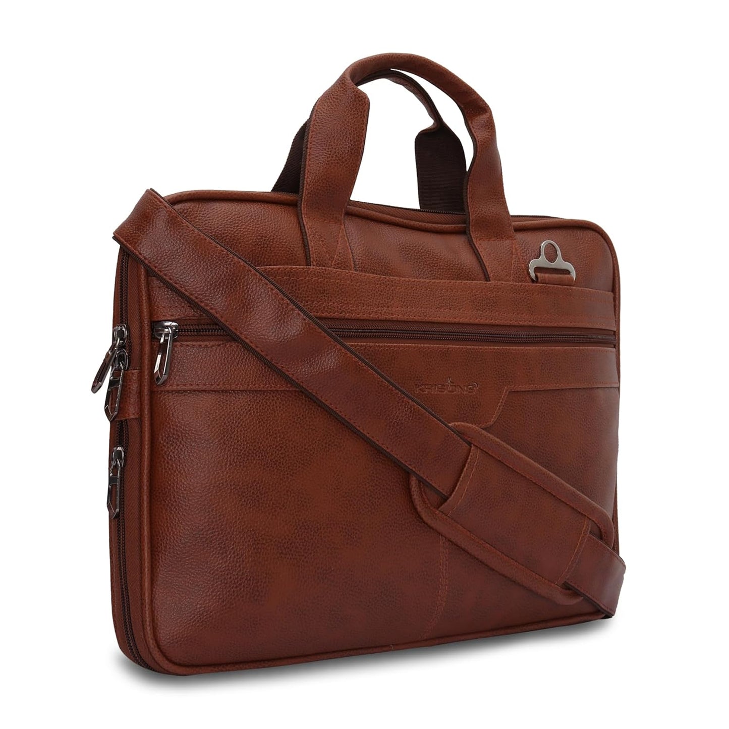 Krisons Golddust Laptop Messenger Bag with Adjustable Shoulder Strap, Padded Compartment & Storage Pockets, Water Resistance, Travel-Partner, Perfect For Laptop Upto 16" (Unisex)