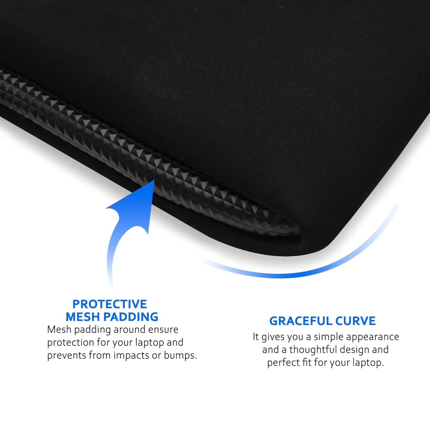 krisons Skywalker Protective Laptop Sleeve fits Upto 15.6" Laptop/MacBook, Wrinkle Free, Padded, Waterproof Light Neoprene case Cover Pouch, for Men & Women (Unisex)