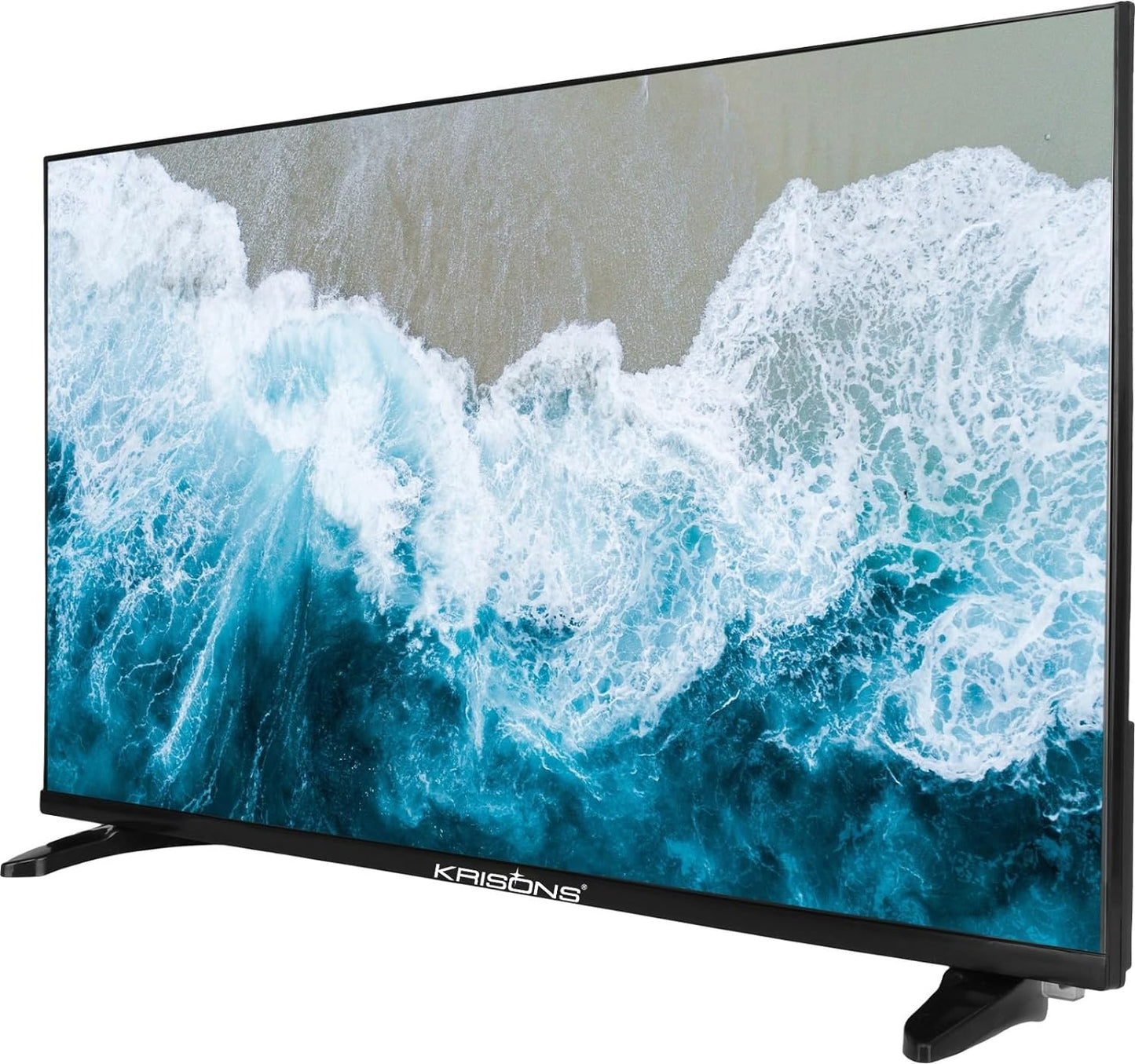KRISONS 80 cm (32 inches) Frameless Series Smart HD Ready Android Smart LED TV (Black)