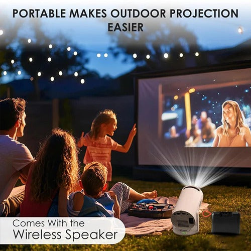 Krisons ZYTEL-003 Smart LED Projector 720p HD with Free 10W Bluetooth Speaker