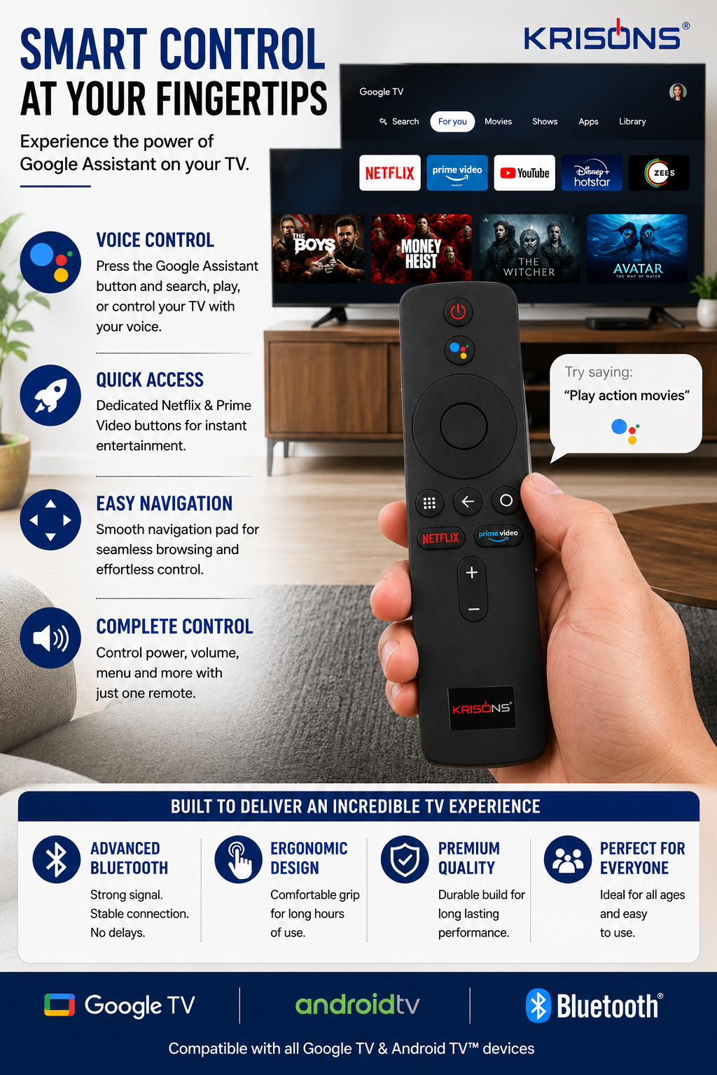 Krisons Mi TV Voice Remote Combo Offer