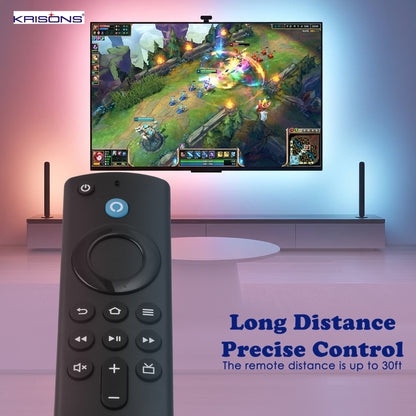 Krisons Remote Control Compatible with Amzon Alexa Voice FlRE TV Stick (3nd Generation) by Tu-DOX