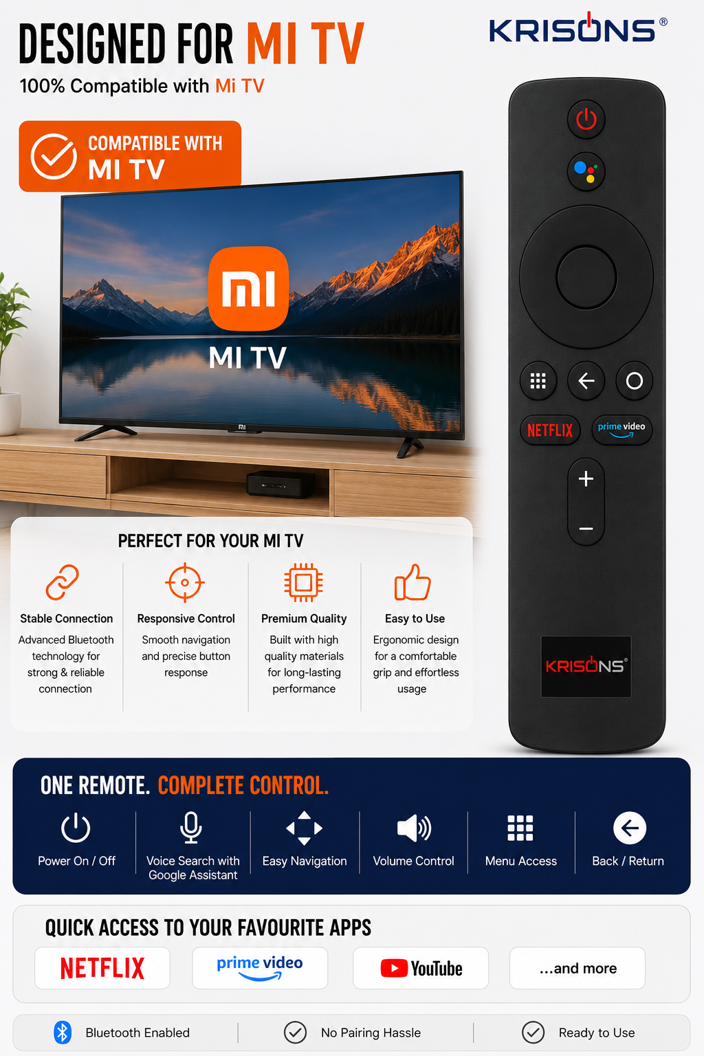 Krisons Mi TV Voice Remote Combo Offer