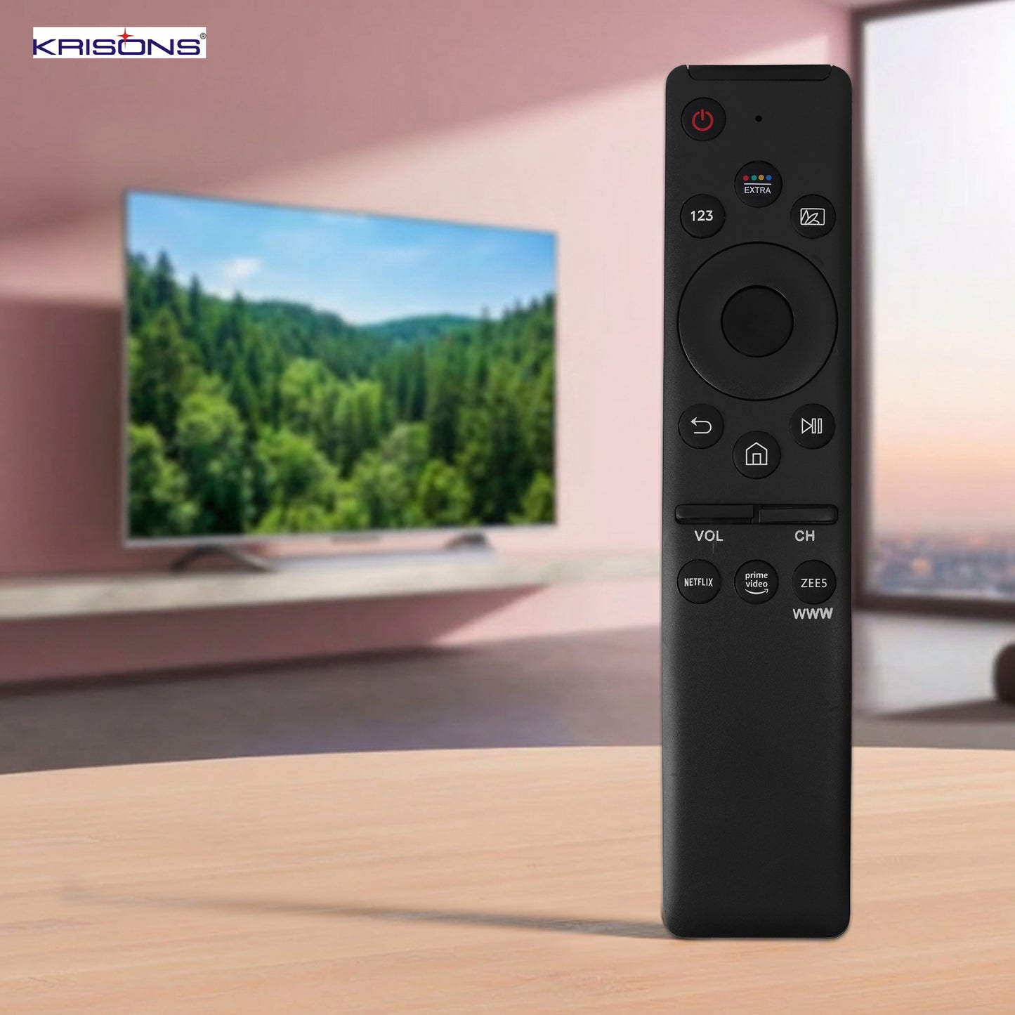 Krisons Non-Voice Remote Control Compatible for Samsung Smart 4K Ultra HD TV Replacement Remote for Samsung Original Remote for LED OLED UHD QLED & Suitable for 6 7 8 Series