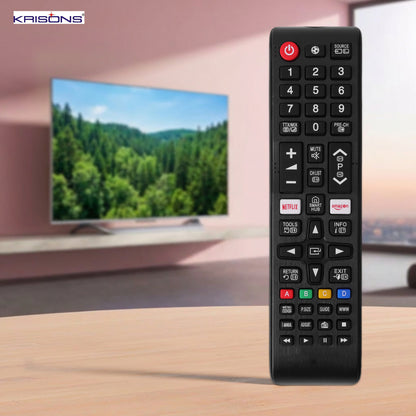 Krisons Original Universal Remote Control Compatible for All Samsung TV Compatible All Samsung LCD LED HDTV 3D Smart TVs Models