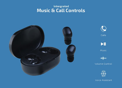 Krisons Zytel MaxoPods BT 5.1 Wireless Ear Pod,30Hrs Playtime,Fast Charging Bluetooth Headset (Black, True Wireless)