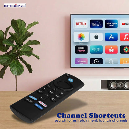 Krisons Remote Control Compatible with Amzon Alexa Voice FlRE TV Stick (3nd Generation) by Tu-DOX