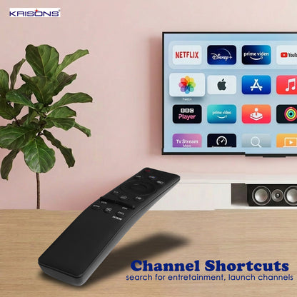 Krisons Non-Voice Remote Control Compatible for Samsung Smart 4K Ultra HD TV Replacement Remote for Samsung Original Remote for LED OLED UHD QLED & Suitable for 6 7 8 Series
