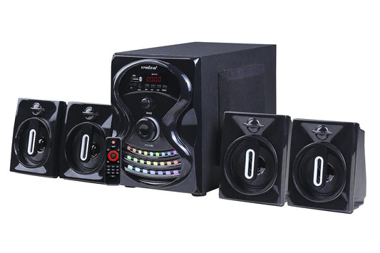 Krisons Rainbow 4.1 Home Theater | Bluetooth Supporting Home Theatre 4.1 | USB, AUX, LCD Display, Built-in FM, Recording, Remote Control 60 W Home Theatre