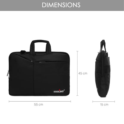 Krisons Mystic Laptop Messenger Bag with Adjustable Shoulder Strap, Padded Compartment & Storage Pockets, Water Resistence, Travel-Partner, Perfect For Laptop Upto 16" (Unisex)