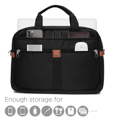 Krisons TravelTechy Laptop Messenger Bag with Adjustable Shoulder Strap, Padded Compartment & Storage Pockets, Water Resistance, Travel-Partner, Perfect For Laptop Upto 16" (Unisex)