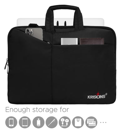 Krisons Mystic Laptop Messenger Bag with Adjustable Shoulder Strap, Padded Compartment & Storage Pockets, Water Resistence, Travel-Partner, Perfect For Laptop Upto 16" (Unisex)