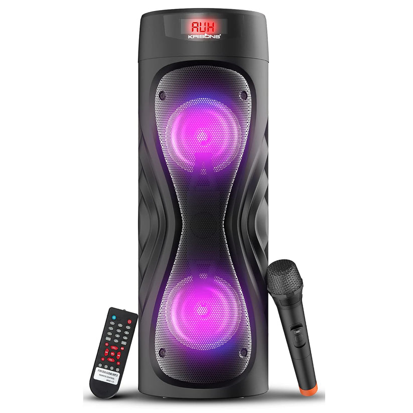 100W Bluetooth Woofer Speaker with Mic | Krisons Cyclone – KRISONS
