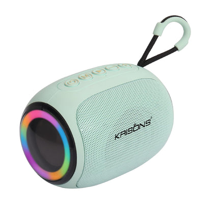 Krisons Spark Glow Bluetooth Speaker 10W Multi-Media Bluetooth Party Speaker with RGB Lights, USB, SD Card and Handsfree Calling - Blue