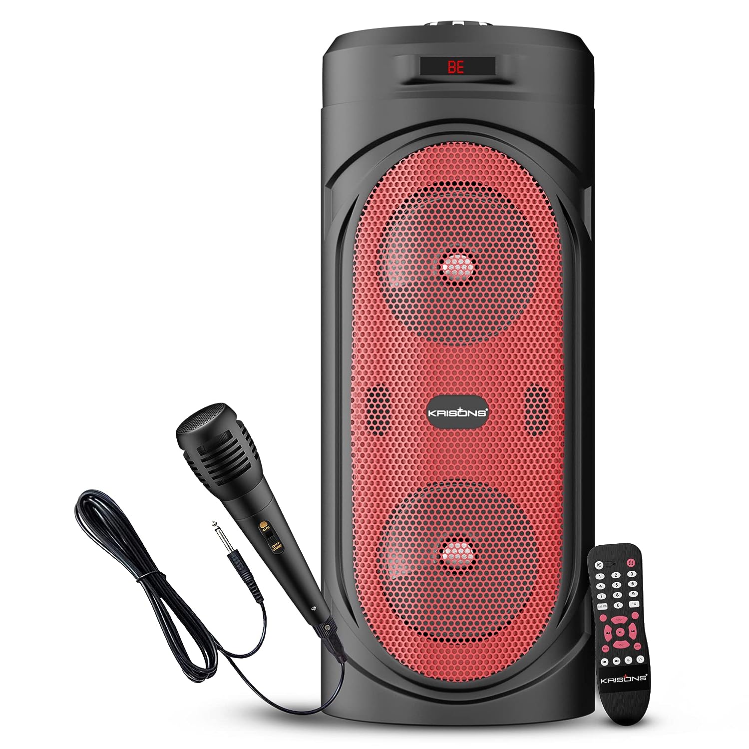 Krison Krisons RedStar 40W Double Woofer Bluetooth Speaker – KRISONS