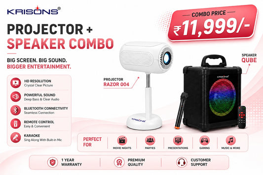 Krisons  Projector & Speaker Combo