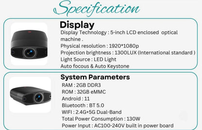 Krisons Q7 Smart Led Projector